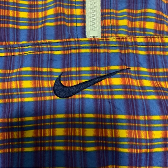 NIKE Men’s '90s Vintage Nike Reversible Plaid Windbreaker
Fireberry Size L !! - Picture 5 of 13